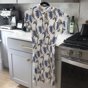 Floral button up dress